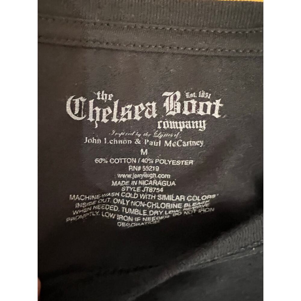 The Chelsea Boot Co. A Hard Day's Night Short Sleeve Graphic Top Black Womens M - Picture 4 of 6